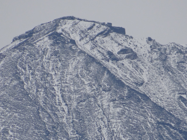 番外写真館富士山初冠雪13｜ホッキョクグマと三角コーン