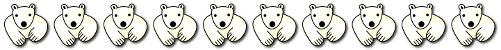 シロクマイラスト56｜ホッキョクグマと三角コーン