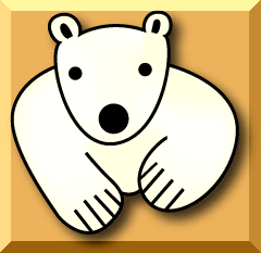 シロクマイラスト55｜ホッキョクグマと三角コーン